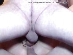 Hot slut with piercings wants gangbang