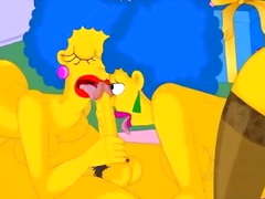 Homer screws Patty and Selma