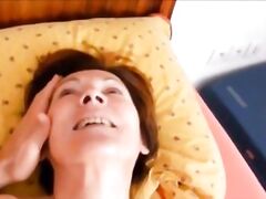 boyfriend fuck ass slut granny clarill on bed smile and come closeup